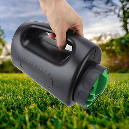Hand Shaker Spreader, 2L ABS Portable Lawn Seeder Fertilizer Spreader Garden Tool with Multiple Adjustable Opening Sizes for Turf Fertilizer Grass Seed Salt and Sand Lightweight Handheld Dispenser