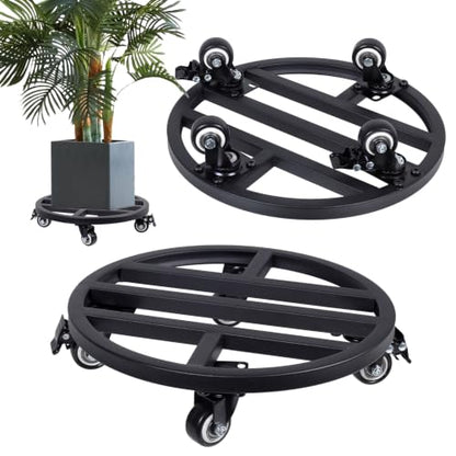 12 Inch Metal Rolling Plant Caddy with Wheels