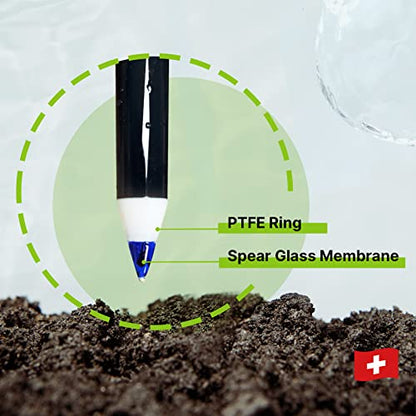 Apera Instruments AI102G GroStar Series GS2 Soil pH Pen Tester Kit for Direct Soil Test and Nutrient Solutions Test with Replaceable Swiss Spear pH Probe, Gen II - style: Soil pH