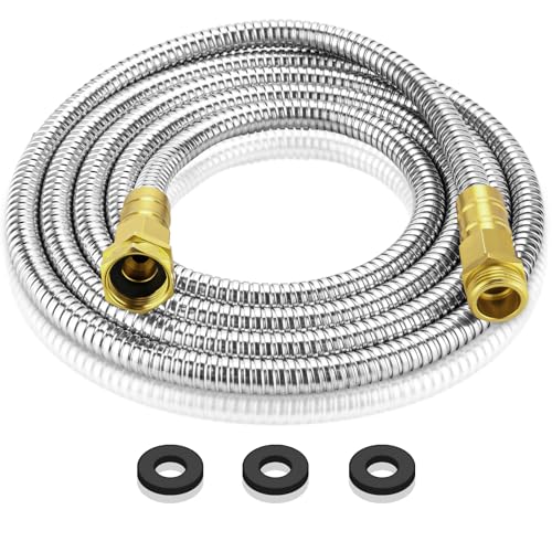 Rosy Earth Garden Hose 10 FT, 304 Stainless Steel Metal Water Hose - size: 10FT