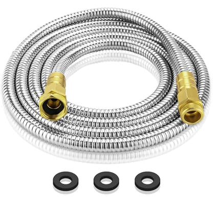 Rosy Earth Garden Hose 10 FT, 304 Stainless Steel Metal Water Hose - size: 10FT