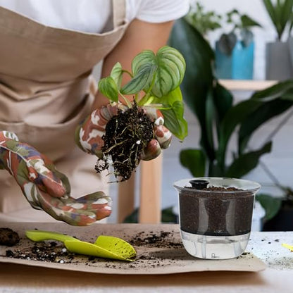 Plant Pots 4 inch Set of 3, Self Watering Pots for Indoor Outdoor Plants - color: 3pcs Small
