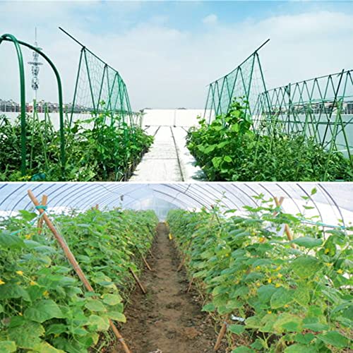 Green Trellis Netting 4x100 ft Heavy Duty Garden Netting Polypropylene Plant Support Net for Climbing Vegetables Fruits Flowers - size: 4x100 ft