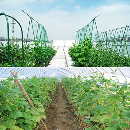 Green Trellis Netting 4x100 ft Heavy Duty Garden Netting Polypropylene Plant Support Net for Climbing Vegetables Fruits Flowers - size: 4x100 ft