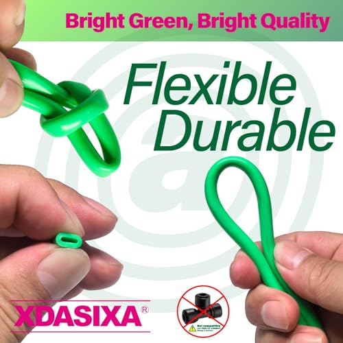 1/4" Drip Irrigation Tubing 200ft, Flexible UV-Resistant Garden Hose for DIY Irrigation Systems, Hydroponics, Greenhouse & Outdoor Watering, Lightweight Misting Tubing (Green) - size: 200 FT