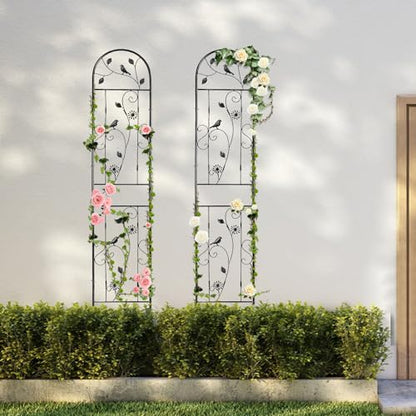 aboxoo 2-Pack Bird Metal Garden Trellis for Climbing Plants - color: Bird, size: 2pcs