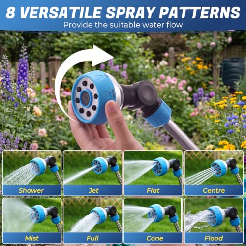 Meanplan 2 Pack Watering Wands for Garden Hose, 18.5 Inch, 180° Head