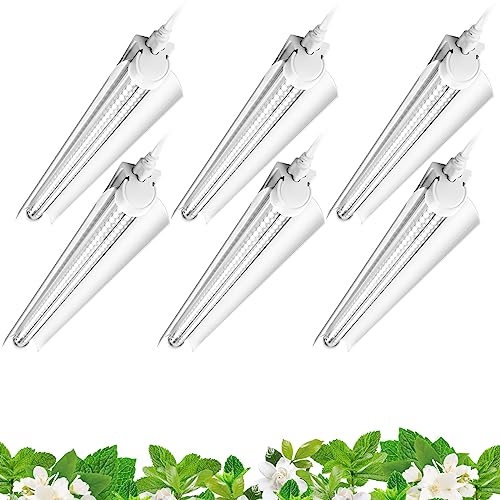 Barrina T8 Grow Lights, 2FT 5000K White Full Spectrum Plant Lights, 6 Packs - size: 2FT