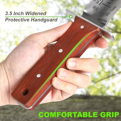 Topline Full Tang Hori Hori Garden Knife, Sharpening Stone Included