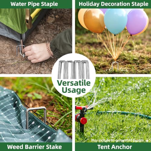 6 Inch Galvanized Landscape Staple