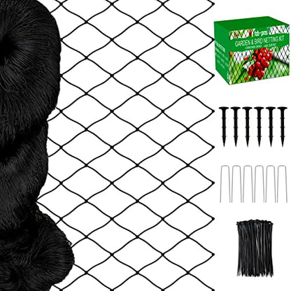 Bird Netting 50x100ft with 3/4" Square Mesh, Heavy Duty Nylon Garden Net - size: 3/4", 50' x 100'