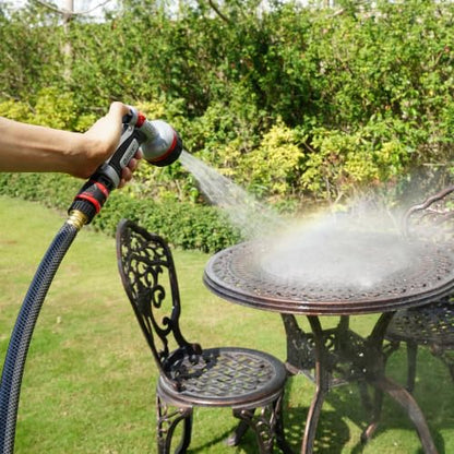 Eden PRO Metal 6-Pattern Hose Nozzle: Rear Trigger, Cyclonic Turbo Spray - style: Rear Trigger