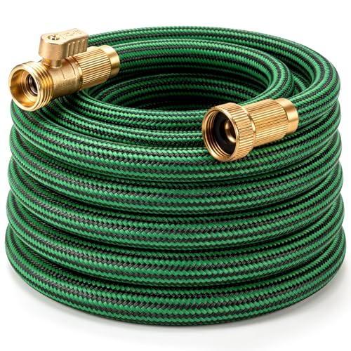 Garden Hose 25 ft, Non-Expanding Lightweight Kink-Free Flexible Water Hose - color: Green, size: 25ft