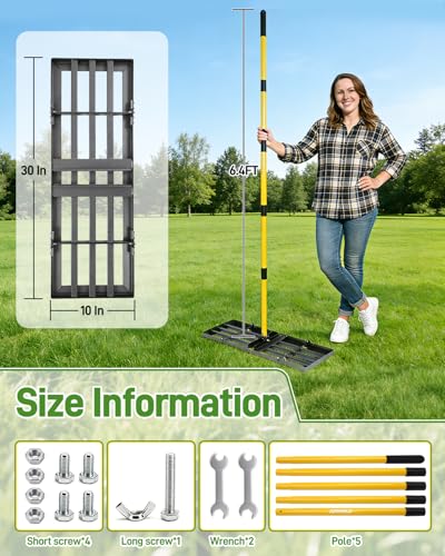 Joyhalo 30in Lawn Leveling Rake - size: 30in