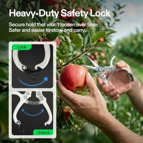 VIVOSUN Pruning Shears for Gardening, Q-Shaped Garden Scissors for Plants - style: Q-Shaped Pruner