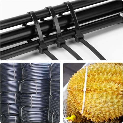 Armpow 24 inch Gold Zip Ties Heavy Duty 50 PACK, 250 LBS Ultra Exclusive Strong Plastic Wire Ties, Large Cable Ties Extra Long Tie Wraps, Indoor and Outdoor UV Resistant - color: Gold