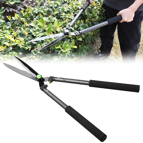 Hedge Shears,30" Hedge Clippers with Sharp Blades Lightweight Garden Scissors for Trimming Bushes Shrubs Manual Plant Shears Gardening Tools with Comfortable Handle for Gardening Landscape Care