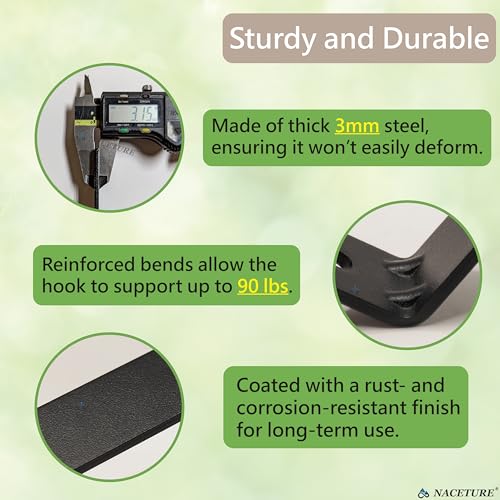 2 Pack Adjustable Window Box Brackets for Railing, Measure Before Ordering - color: Black 2 Pack
