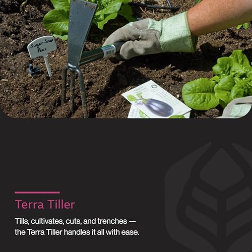 Yard Butler Terra Tiller Hand Cultivator, Rust-Resistant, ITT-4T - style: Tiller