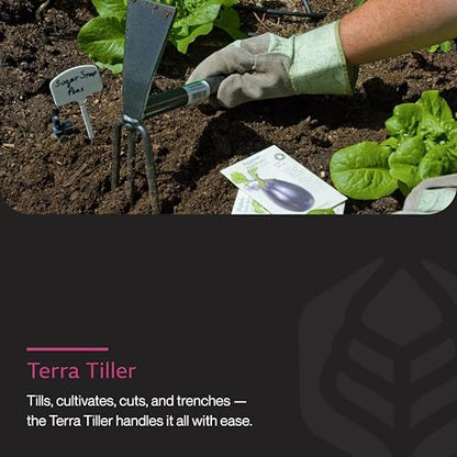 Yard Butler Terra Tiller Hand Cultivator, Rust-Resistant, ITT-4T - style: Tiller