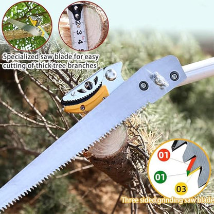 xixi-home 4.2-7.2 Ft Cut and Hold Pruning Trimmer,2 Sections Extendable Tree Pruner Lightweight Tree Trimmers,Long Reach Pole Saw Pruning Shears Telescoping Fruit Picker（with Spare Blade Head） - size: 1.3-2.2m -2