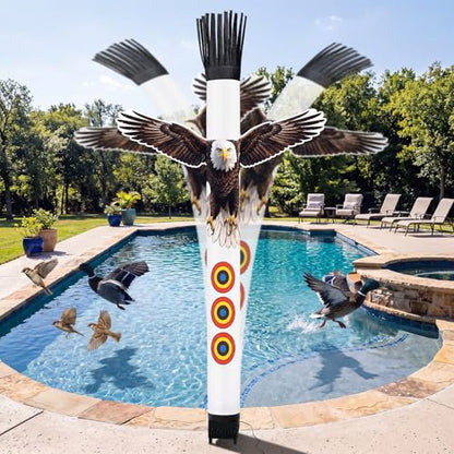 6 ft Pool Bird Deterrent Device, Reflective Duck Deterrent - style: Eagle