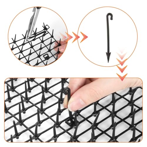 13Ft x 12 Inch Scat Mat for Cats, Cat Scat Mat with Spikes