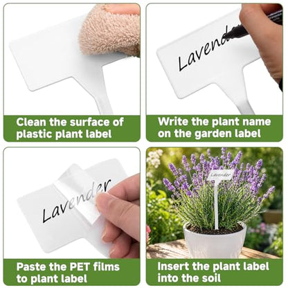 KINGLAKE GARDEN Plant Labels 30 Pack 11.8 Inch Large Garden Labels Plastic