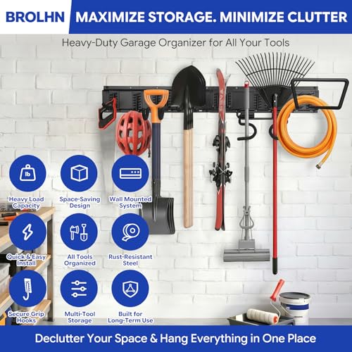 32" Garage Tool Organizer Wall Mount - size: 32 Inches