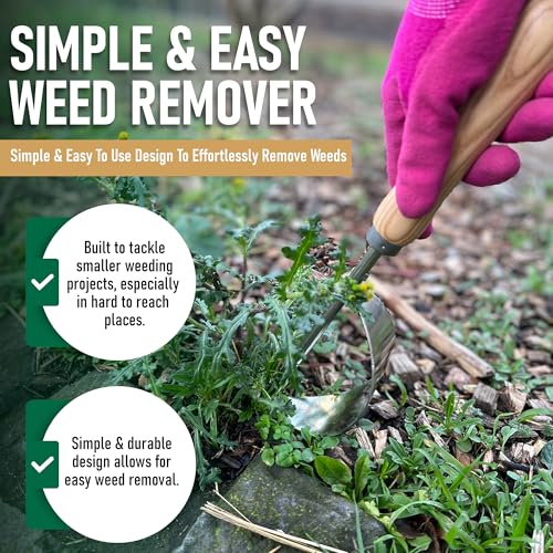 Grampa's Hand Weeder Tool with Lever Design for Easy Weed Removal