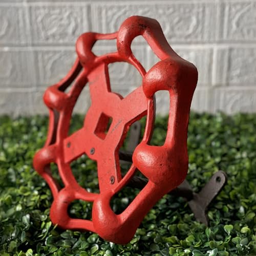 Zeckos Garden Hose Holder Faucet Spigot 11 Inch Cast Iron Red - color: Spigot - Red