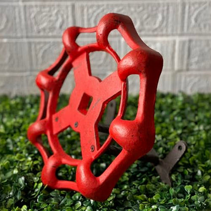 Zeckos Garden Hose Holder Faucet Spigot 11 Inch Cast Iron Red - color: Spigot - Red