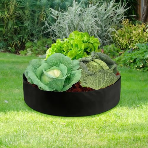 2 Pcs 50 Gallon Plant Grow Bags, Garden Fabric Grow Bags, Black Heavy Duty, Indoor Outdoor Gardening, Suitable for Vegetables, Flowers, and Fruit Trees