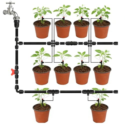 20 Pack 1/2 Inch Drip Irrigation Barbed End Plug Fitting, 1/2'' Dripline End Cap Connectors for 1/2 Inch Irrigation Tubing (0.520"ID-0.650" OD) for Garden Lawn Irrigation System - size: 1/2" Barbed Plug-20P
