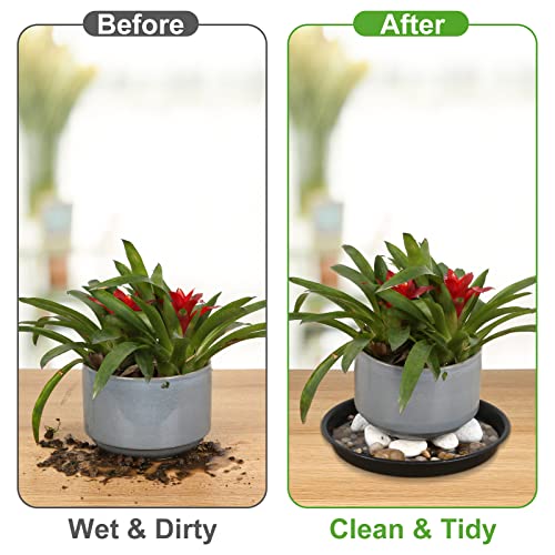 4 Pack 14Inch Plant Saucer Plastic Plant Saucer Drip Trays Plant Saucers for Indoors Outdoor Plant (14 inch 4Pack) - color: 14 Inch 4pack