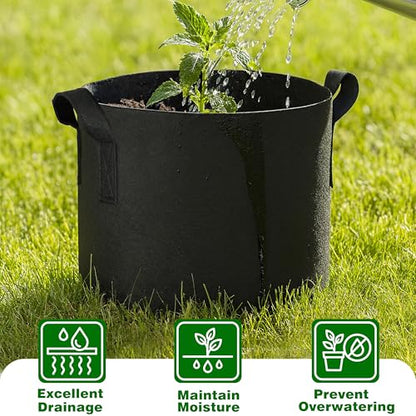 12-Pack 15 Gallon Grow Bags - size: 15 Gallon