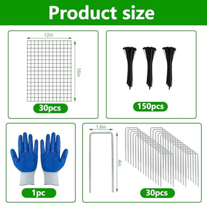10 Pack 12x16 Inch Metal Plant Protector Cages, Garden Animal Barriers - color: 10 Pack, size: 12x16 IN