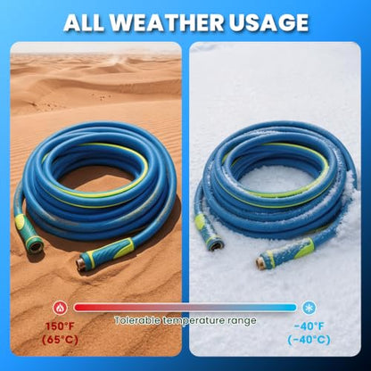 Garden Hose 5ft x 5/8", Heavy Duty Water Hose, Kink Resistant - color: Blue, size: 5FT