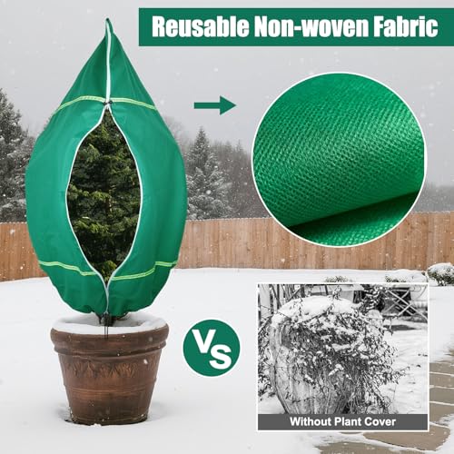 IC ICLOVER Plant Covers Freeze Protection, 47"x71" Frost Blankets, 4 Pack