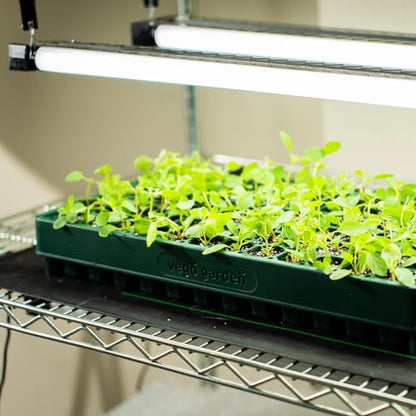 Vego garden 10" x 20" 76 Cells Seed Starter Tray Stackable Seedling Starting Germination Trays for Plants Planting Vegetables Herbs Flowers, 3 Sets - size: 3 Pack, style: 76 Cells Stackable Tray