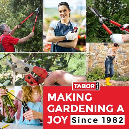 TABOR TOOLS GG21A Extendable Bypass Lopper with Compound Action, 27-40 Inch Telescopic Tree Trimmer & Branch Cutter, Long Reach Tree Pruner with 1 1/2 Inch Cut Capacity, Makes Clean Neat Cuts - style: GG21A 27"-40" Extendable Bypass Lopper with lever
