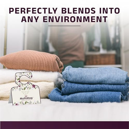 MothMag Moth Traps for Clothes, Closets, Fabrics, and Carpets, Clothes Moth Traps, Closet Moth Traps, Clothing Moth Pheromone Traps (12 Pack)