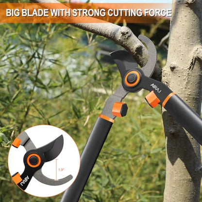 21" Bypass Loppers for Tree Trimming Heavy Duty, 2" Cut Tree Branch Cutter - size: 21''