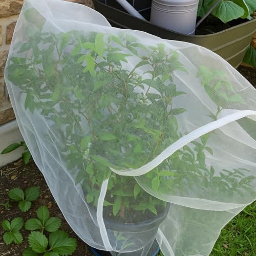 Fruit Tree Protection Bags 4.5x6 FT | Pack of 4 Garden & Insect Netting - size: 4.5 x 6.0 FT