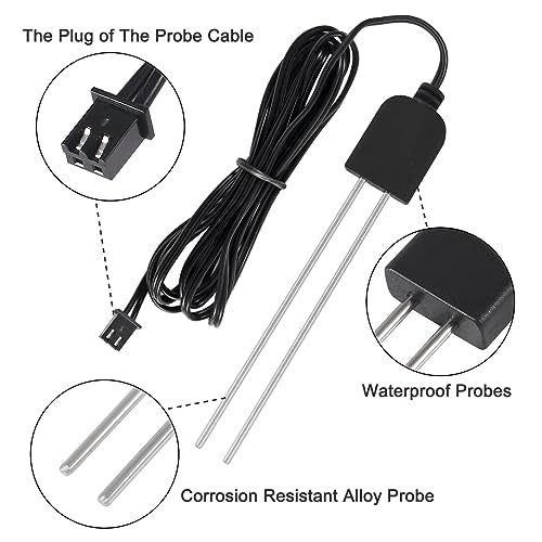 5 Sets Soil Moisture Sensor, Resistive Soil Moisture Meter, Soil Hygrometer Sensor Test Kit with Corrosion Resistant Probe Digital Analog Signal Output for Garden Automatic Watering System