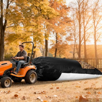 2026 New Large Lawn Tractor Leaf Bag Grass Catcher Bag, 79x52 Inch Leaf Bag