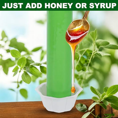 Fly Stick Sticky Fly Traps for Indoors Outdoor 4pk, Sticky Hanging Fly Stick, Flying Insect Trap, wasp Trap (Green 4PCS) - color: green 4PCS
