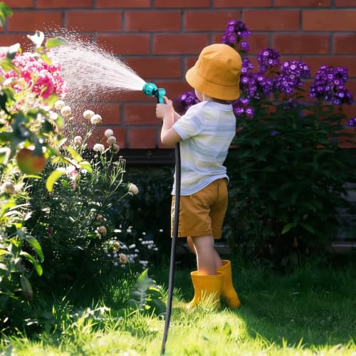 Flexible Garden Hose 50 FT,Non-Expanding Lightweight Water Hose, Kink-Free & Burst-Resistant up to 1000PSI, Durable All-Weather Hose for Yard, Lawn, Car Wash & Commercial Use