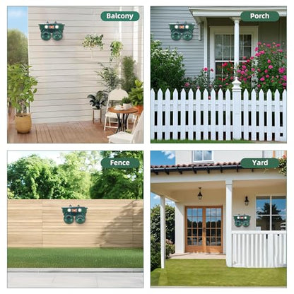 2026 New Ultrasonic Bird Repeller Solar Powered Outdoor IP65 Motion Activated Bird Pigeon Deterrents for Outside with Flash Light Woodpecker Goose Repellent Devices for Rooftops Porch Patio Balconies