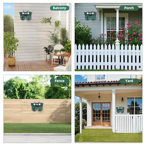 2026 Solar Ultrasonic Bird Repellent Devices Bird Deterrents for Outside IP65 Pigeon Repeller Outdoor Animal Repellent to Keep Woodpecker Pigeon Out of Balconies Patio Garden Farm